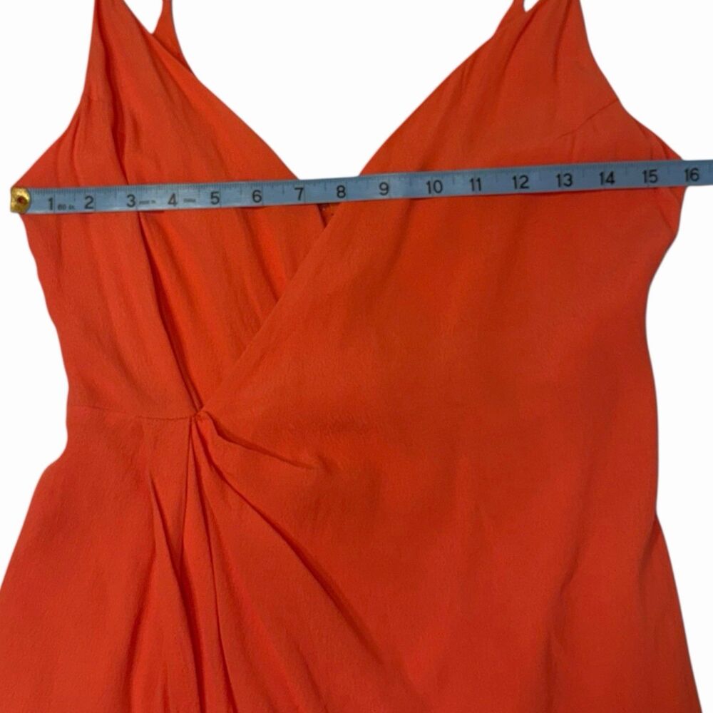Maxi Faux Wrap Dress Size Small ASTR The Label Coral V Neck Summer Dress 🌴 - Picture 4 of 16
